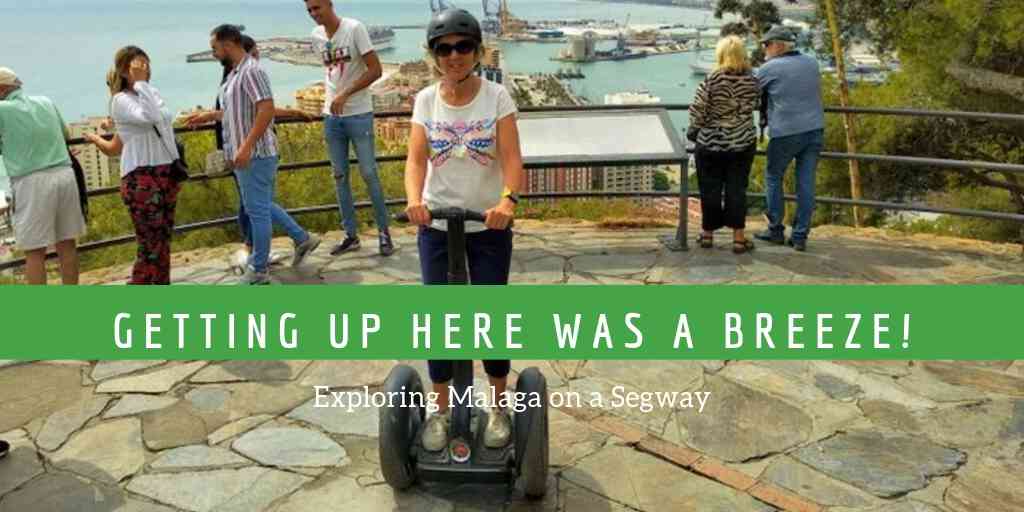 On the Gibralfaro mirador as part of a Malaga Segway tour