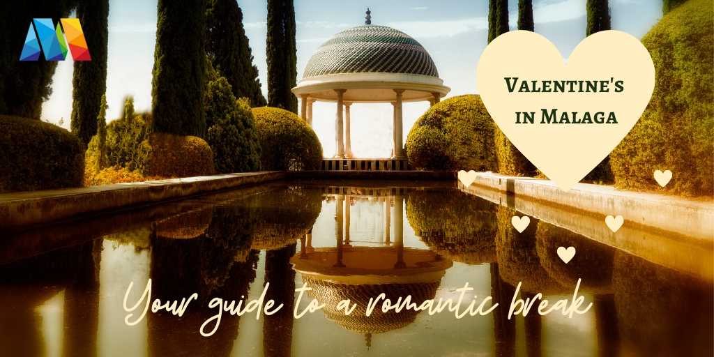 the mirador at the botanical gardens, one of the most romantic places in Malaga